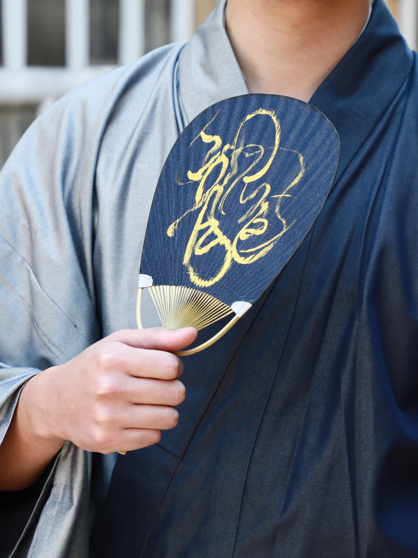 着物 | kimono | 帯 | obi | 児島帯 | kojimaobi | 岡山デニム | 真田紐 | denim | デニム着物 | 倉敷デニム | 着物女子 | シルクデニム | 扇子 | 夏の小物 | 団扇 | うちわ