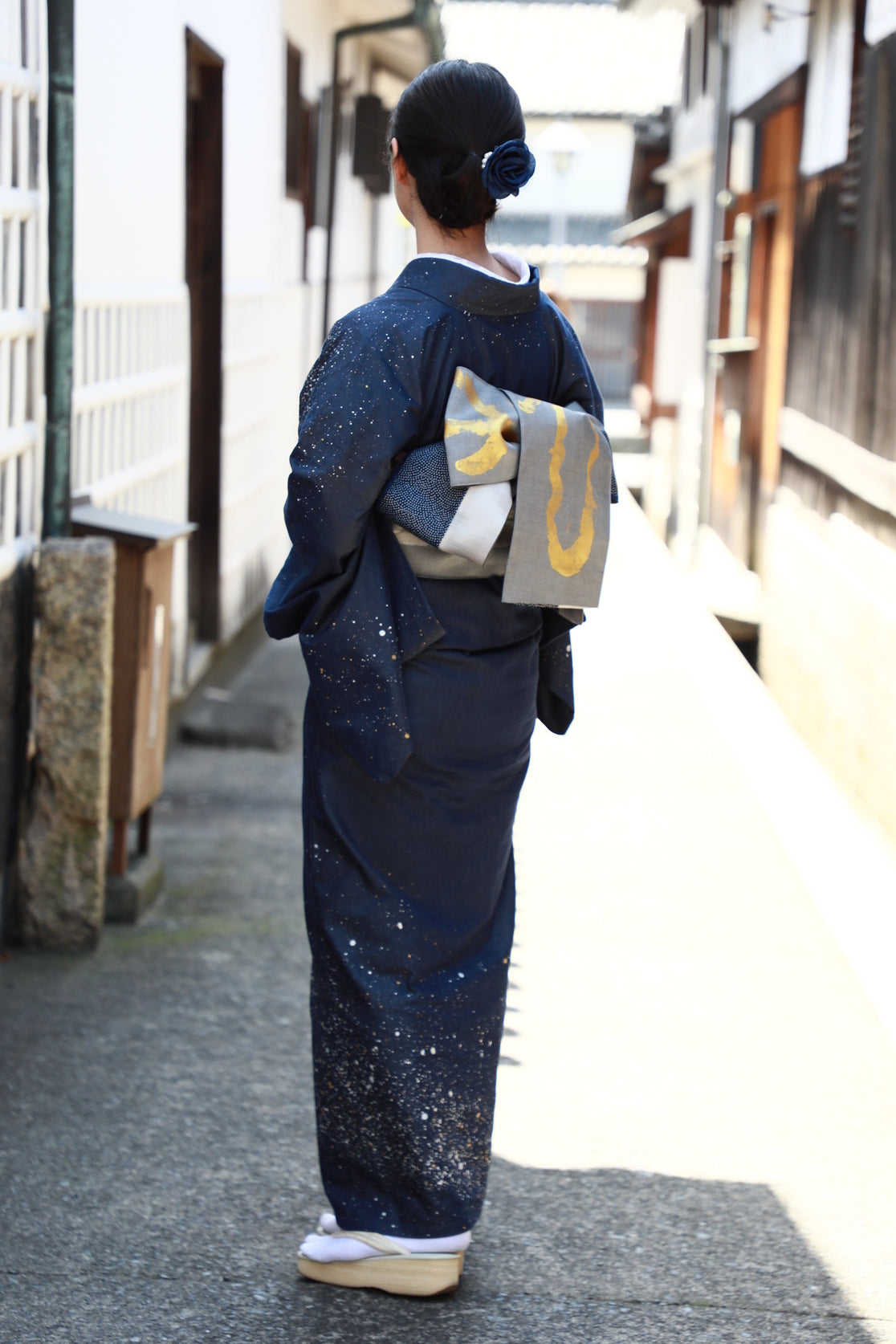 着物 | kimono | 帯 | obi | 児島帯 | kojimaobi | 岡山デニム | たたみべり | denim | デニム着物 | 倉敷デニム | 着物女子 | 七彩染