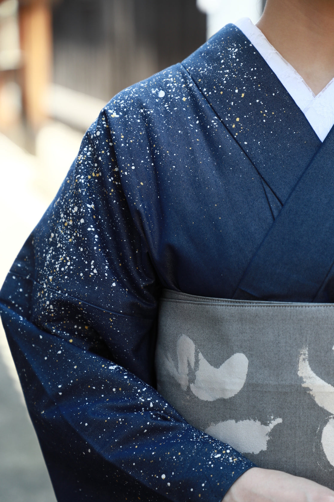 着物 | kimono | 帯 | obi | 児島帯 | kojimaobi | 岡山デニム | たたみべり | denim | デニム着物 | 倉敷デニム | 着物女子 | 七彩染