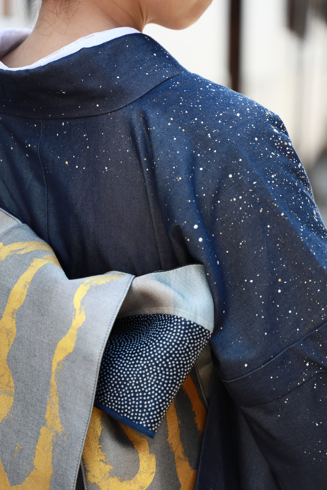 着物 | kimono | 帯 | obi | 児島帯 | kojimaobi | 岡山デニム | たたみべり | denim | デニム着物 | 倉敷デニム | 着物女子 | 七彩染