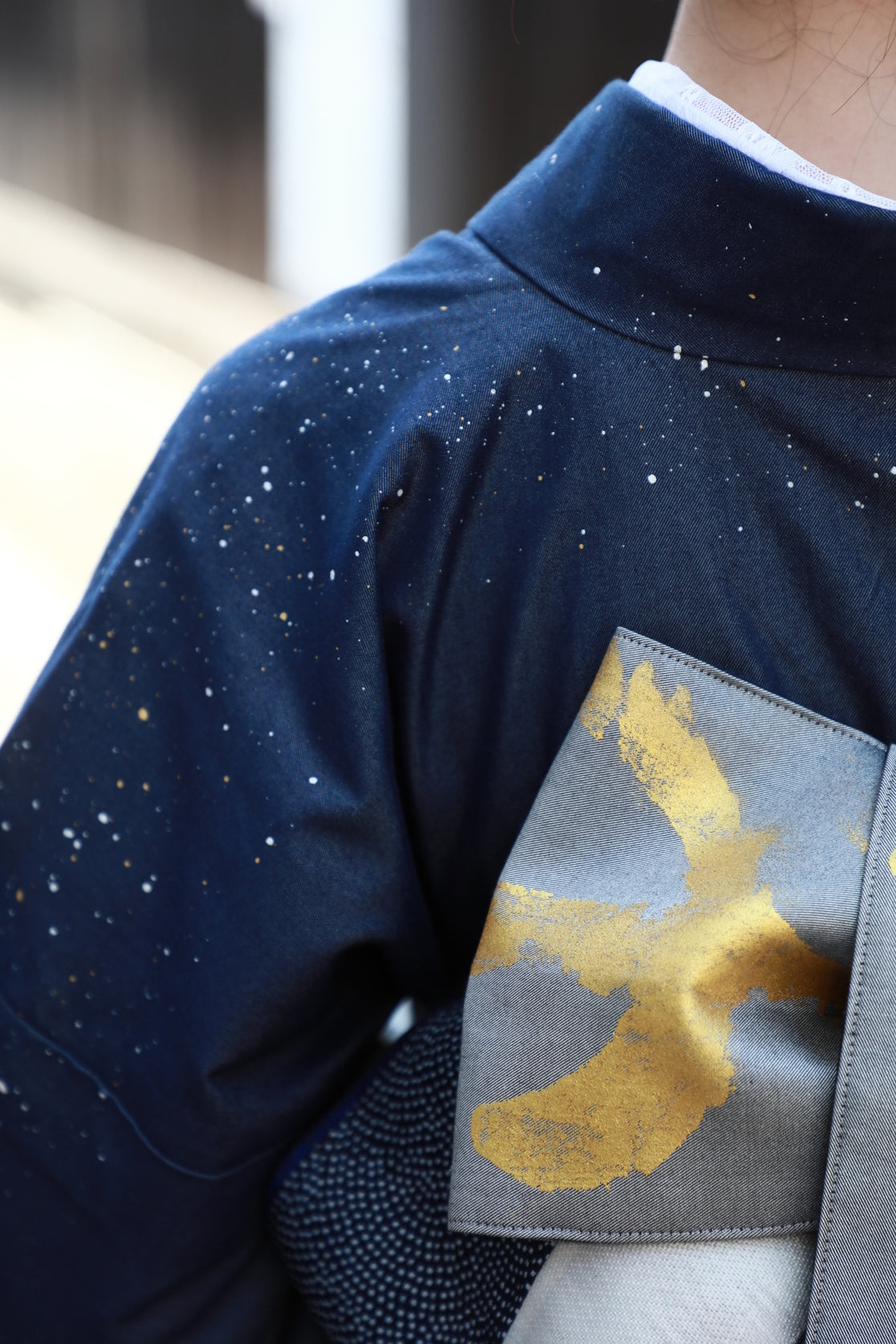 着物 | kimono | 帯 | obi | 児島帯 | kojimaobi | 岡山デニム | たたみべり | denim | デニム着物 | 倉敷デニム | 着物女子 | 七彩染