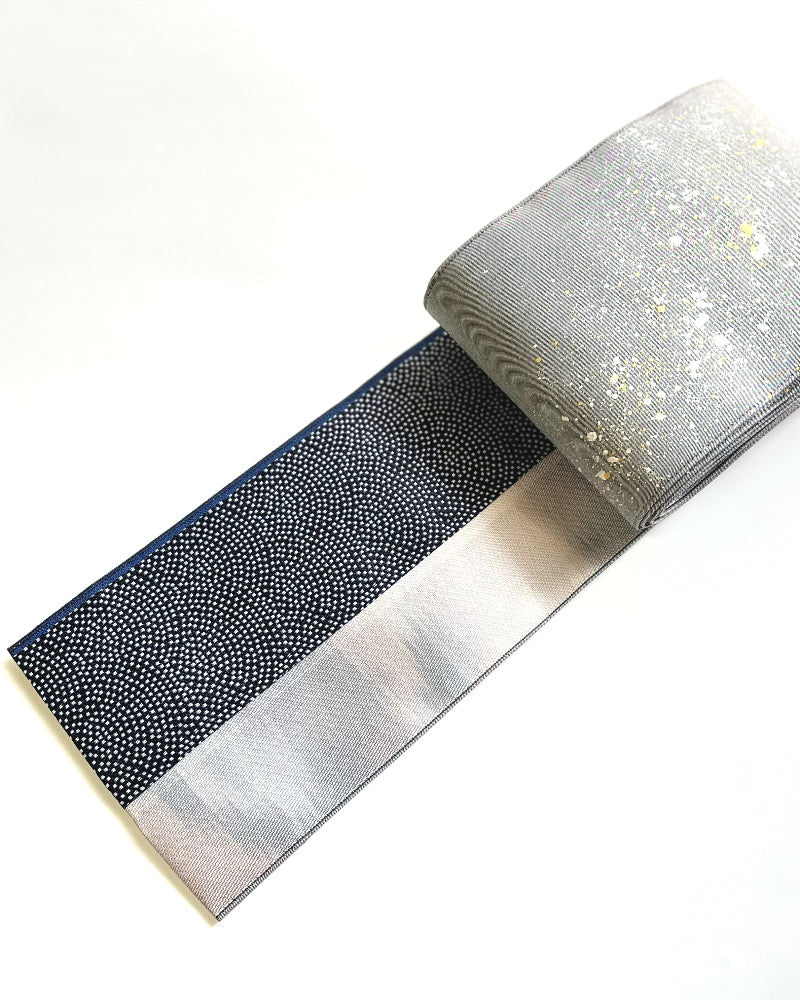 着物 | kimono | 帯 | obi | 児島帯 | kojimaobi | 岡山デニム | たたみべり | シルクデニム | 着物女子 | 七彩染 | 倉敷デニム | 半巾帯 | 宇宙 | 大人女子