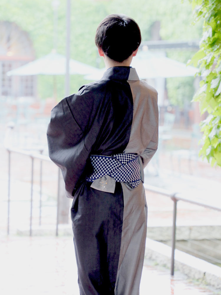 着物 | kimono | 帯 | obi | 児島帯 | kojimaobi | 岡山デニム | たたみべり | denim | デニム着物 | シルクデニム | 大人の着物 | カジュアル着物