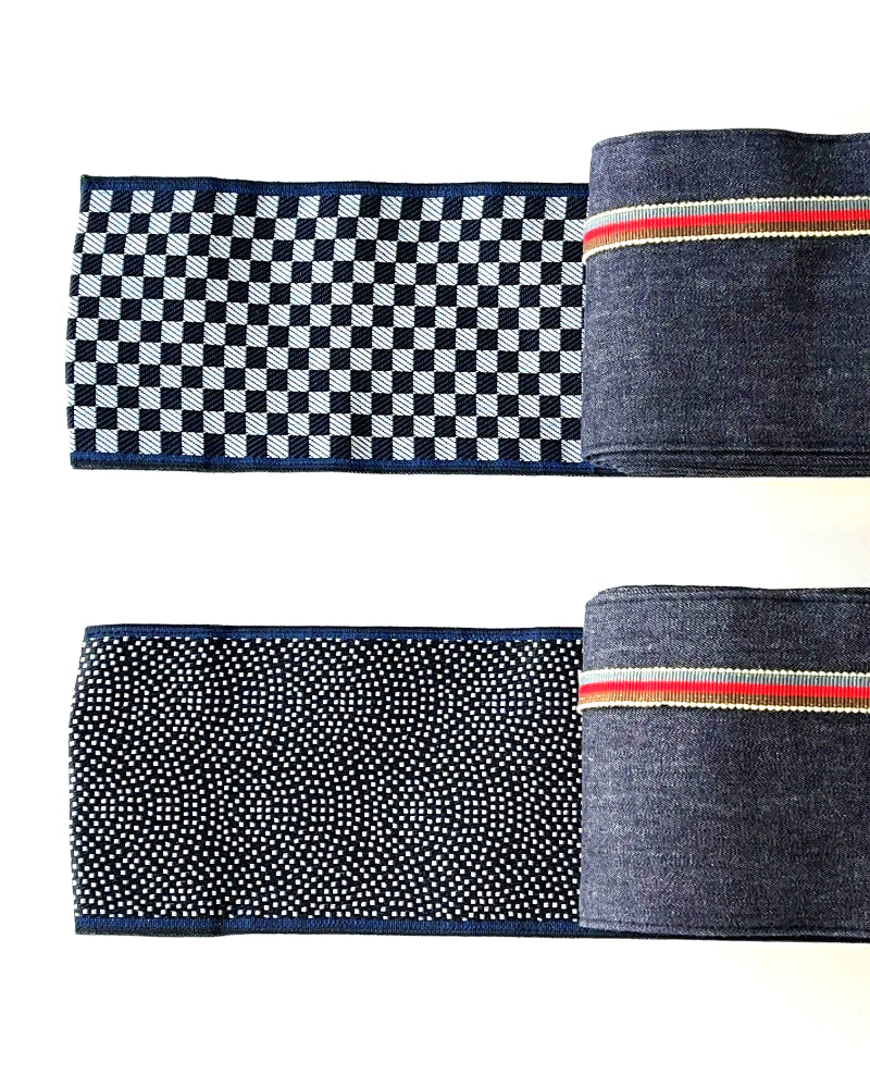 着物 | kimono | 帯 | obi | 児島帯 | kojimaobi | 岡山デニム | たたみべり | 真田紐 | 倉敷デニム | denim | デニム角帯 | 角帯 | 男性用帯 | カジュアル帯
