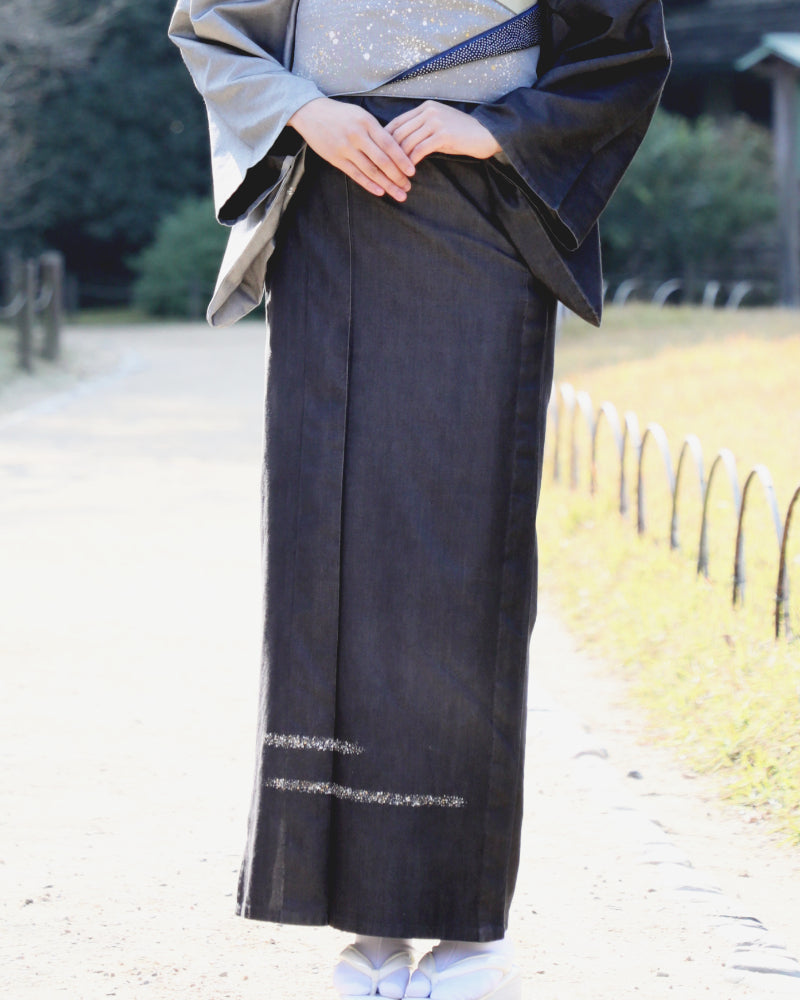 着物 | kimono | 帯 | obi | 児島帯 | kojimaobi | 岡山デニム | たたみべり | デニム着物 | シルクデニム | denim | 大人の着物 | カジュアル着物  | 七彩染