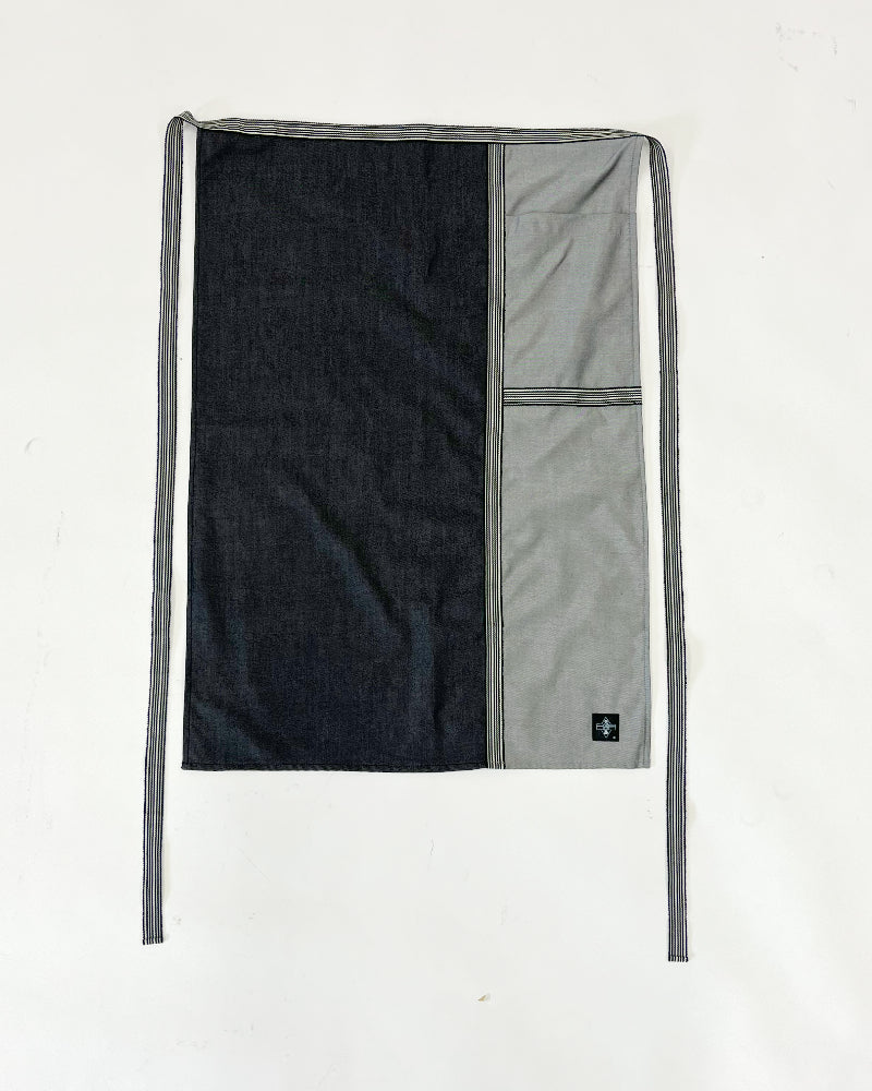 児島帯 | kojimaobi | 真田ひも | シルクデニム | 岡山デニム | エプロン | 前掛け | カフェエプロン