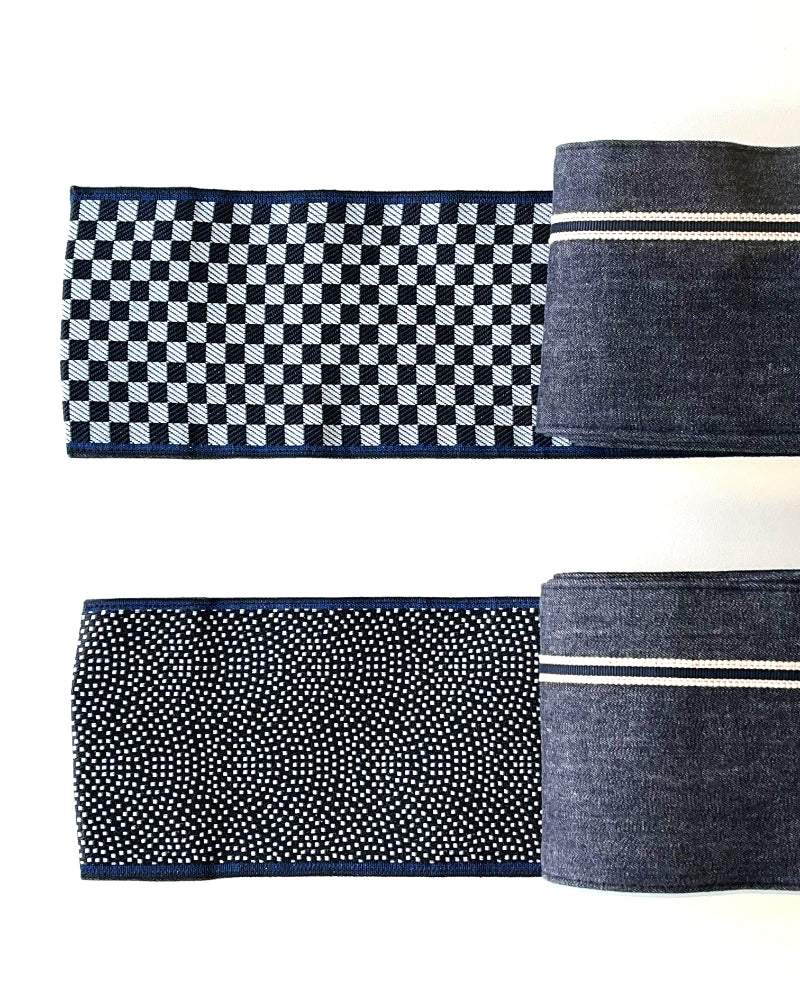 着物 | kimono | 帯 | obi | 児島帯 | kojimaobi | 岡山デニム | たたみべり | 真田紐 | 倉敷デニム | denim | デニム角帯 | 角帯 | 男性用帯 | カジュアル帯