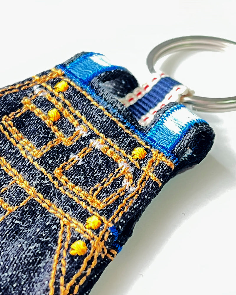 着物 | kimono | 帯 | obi | 児島帯 | kojimaobi | 岡山デニム | たたみべり | 真田紐 | denim | ミニジーンズ | キーホルダー | デニムキーホルダー