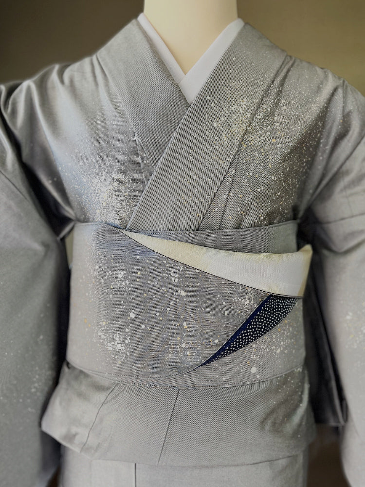 着物 | kimono | 帯 | obi | 児島帯 | kojimaobi | 岡山デニム | たたみべり | シルクデニム | denim | 岡山デニム | デニム着物 | 倉敷デニム