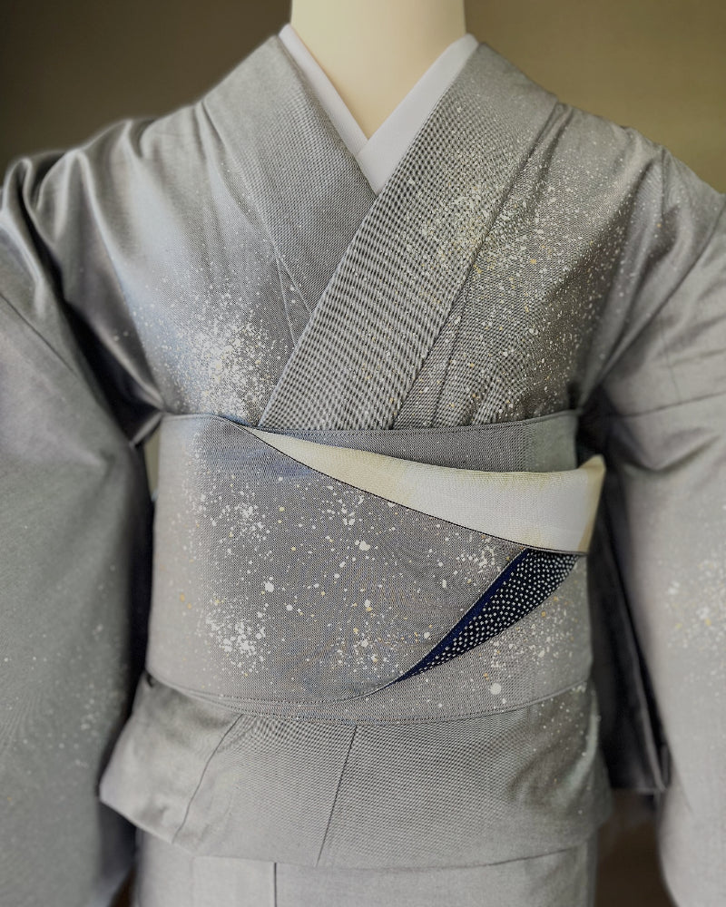 着物 | kimono | 帯 | obi | 児島帯 | kojimaobi | 岡山デニム | たたみべり | シルクデニム | denim | 岡山デニム | デニム着物 | 倉敷デニム