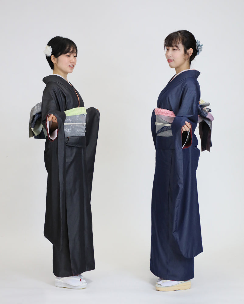 振袖 | デニム | denim | 児島帯 | kojimaobi | シルク | silk | denim | 帯 | obi | 着物 | kimono | 岡山デニム | デニム振袖 | デニム着物 | 岡山着物 | たたみべり