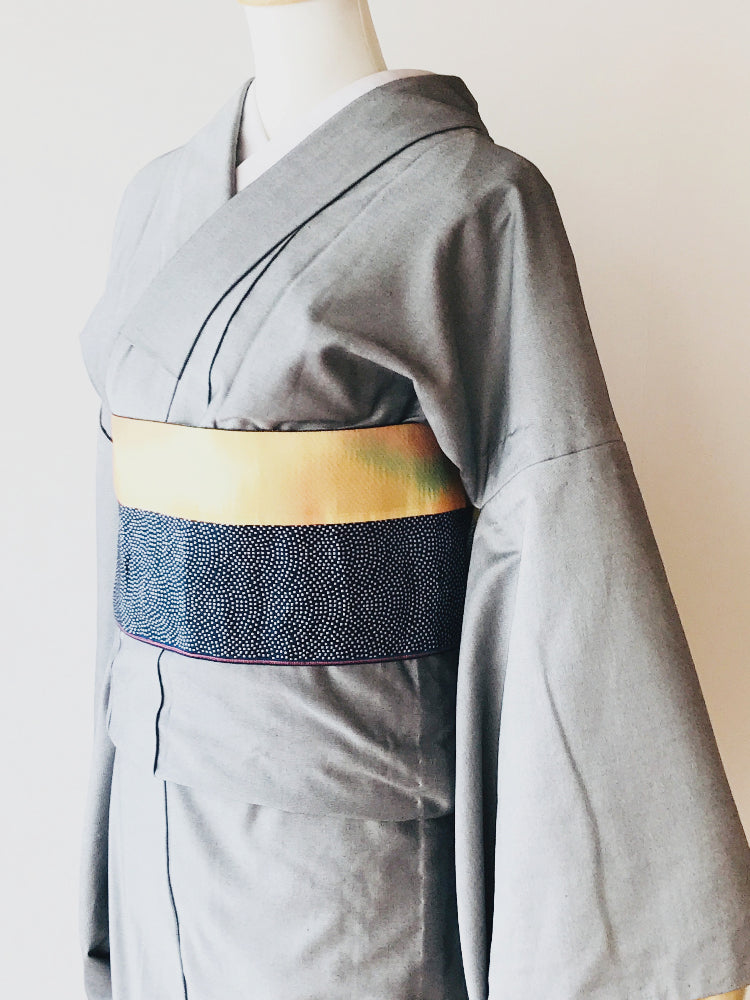 着物 | kimono | 帯 | obi | 児島帯 | kojimaobi | 岡山デニム | たたみべり | denim | デニム着物 | シルクデニム | 大人の着物 | カジュアル着物