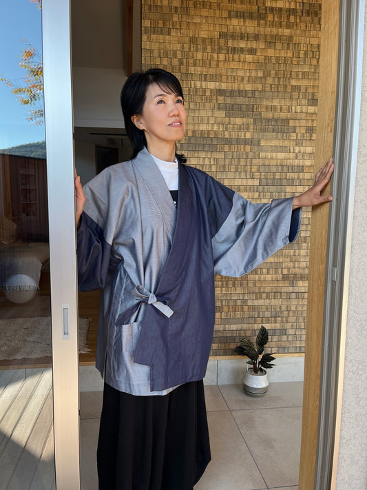 着物 | kimono | 帯 | obi | 児島帯 | kojimaobi | 岡山デニム | たたみべり | denim | デニム着物 | 倉敷デニム | 着物女子 |  上っ張り | シルクデニム  | 作務衣