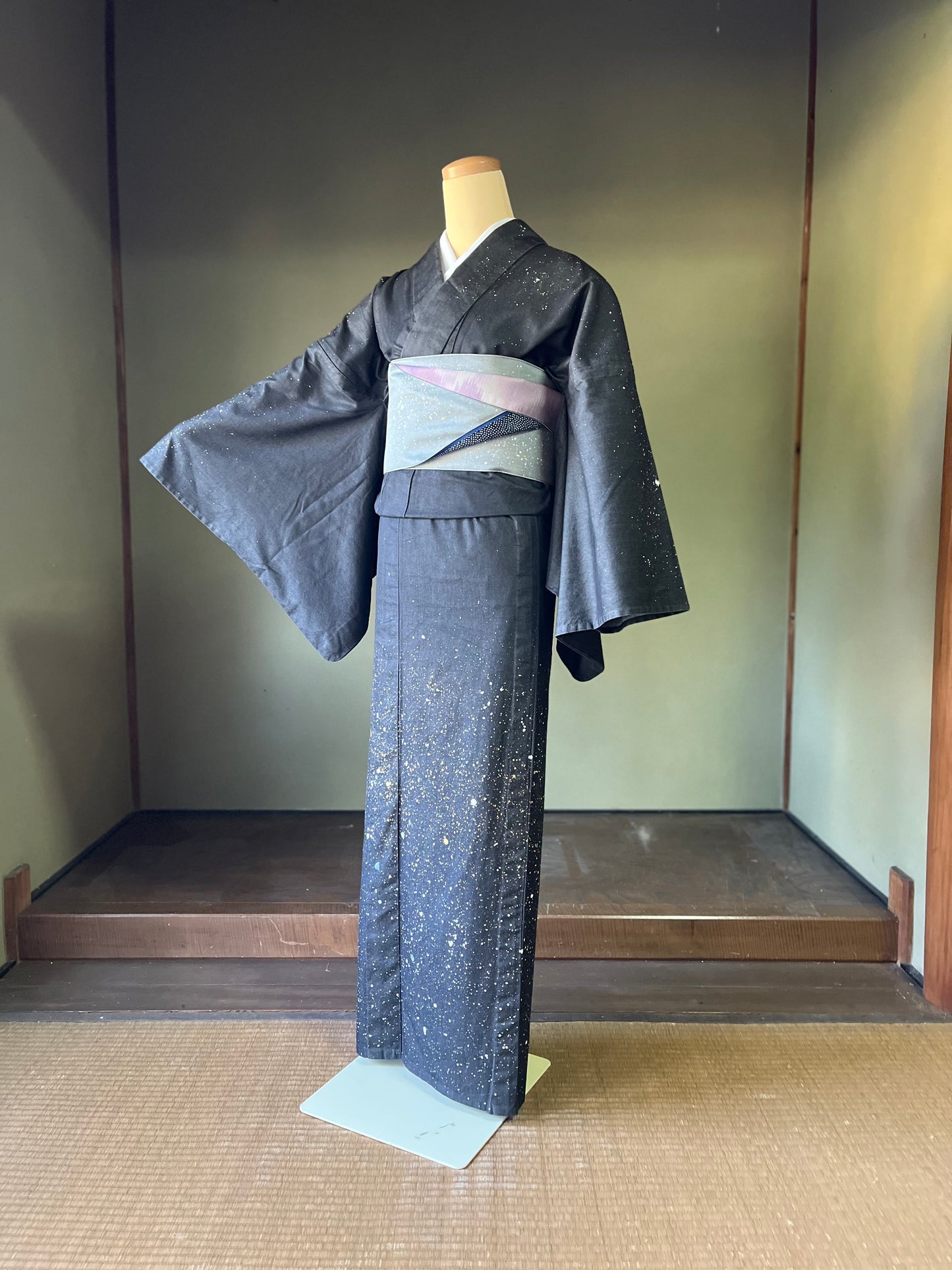 着物 | kimono | 帯 | obi | 児島帯 | kojimaobi | 岡山デニム | たたみべり | denim | シルクデニム | 大人のデニム | デニム着物 | カジュアル着物 | 着物女子