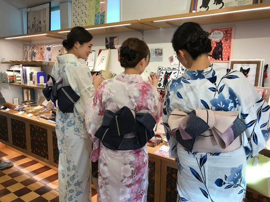 浴衣 | 半巾帯 | 帯 | 児島帯 | 浴衣の歴史 | 前結び着付け | 着物コーデ