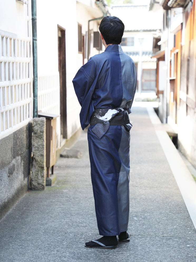 着物 | kimono | 帯 | obi | 児島帯 | kojimaobi | 岡山デニム | たたみべり | デニム着物 | シルクデニム | denim | 大人の着物 | カジュアル着物