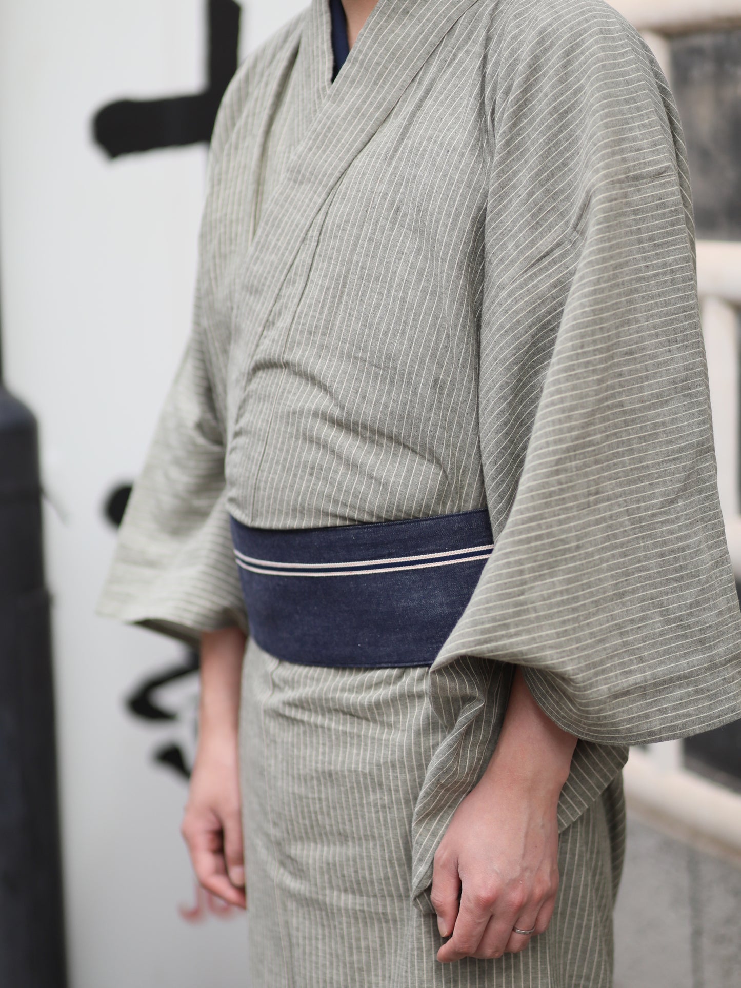 児島帯 | kojimaobi |  デニム着物 | denim | ゆかた | 夏きもの | きもの | 洗える着物 | 帯 | obi | 着物 | kimono | 綿麻 | 綿 | 麻 | コットン | リネン