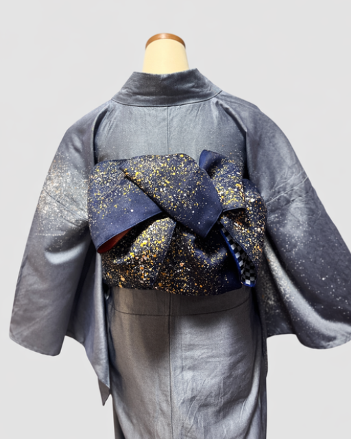 つくり帯 | 和の羽 | シルクデニム | 七彩染 | 児島帯 | 宇宙 | sora | 武田染工 | 武田和也