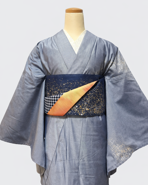 つくり帯 | 和の羽 | シルクデニム | 七彩染 | 児島帯 | 宇宙 | sora | 武田染工 | 武田和也