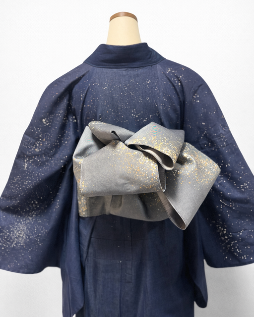 つくり帯 | 和の羽 | シルクデニム | 七彩染 | 児島帯 | 宇宙 | sora | 武田染工 | 武田和也