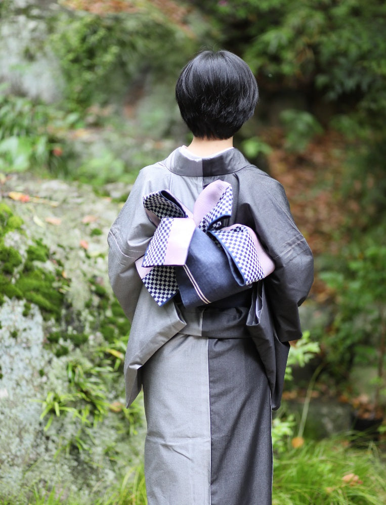 着物 | kimono | 帯 | obi | 児島帯 | kojimaobi | 岡山デニム | たたみべり | デニム着物 | シルクデニム | denim | 大人の着物 | カジュアル着物 
