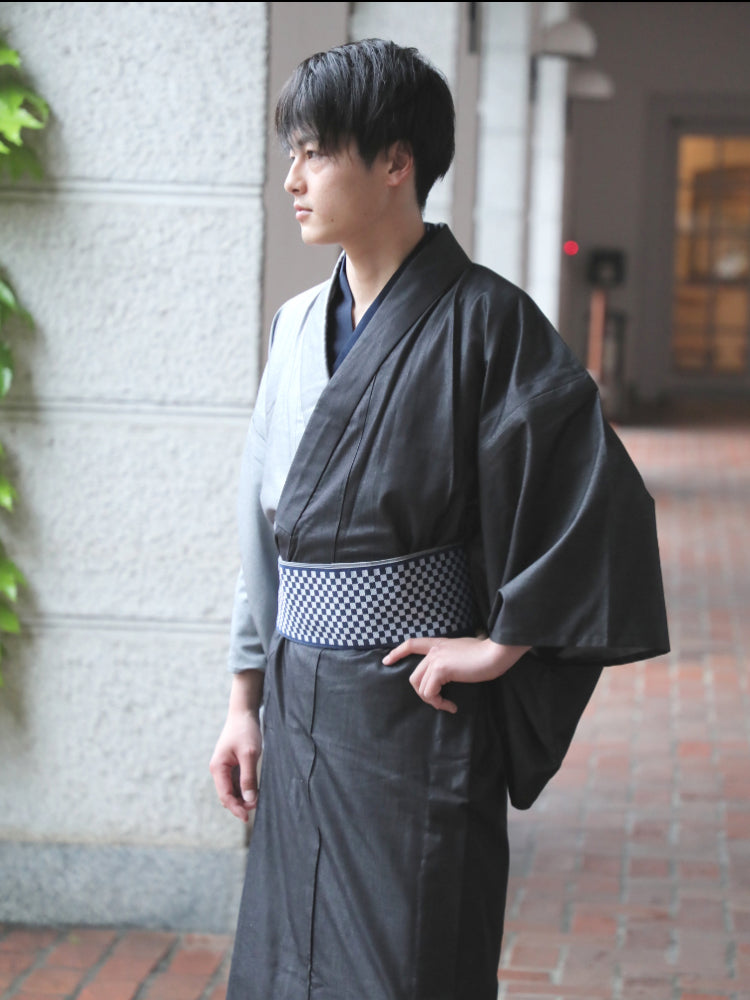 着物 | kimono | 帯 | obi | 児島帯 | kojimaobi | 岡山デニム | たたみべり | denim | デニム着物 | シルクデニム | 大人の着物 | カジュアル着物
