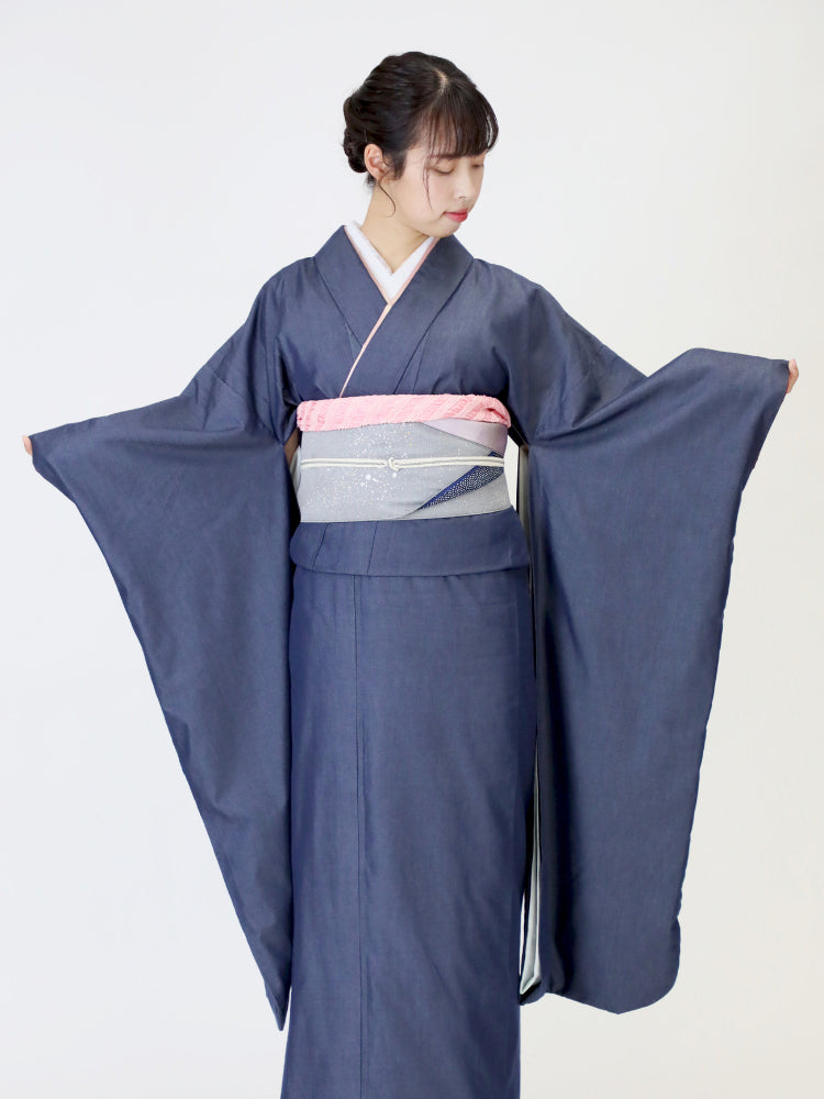 振袖 | デニム | denim | 児島帯 | kojimaobi | シルク | silk | denim | 帯 | obi | 着物 | kimono | 岡山デニム | デニム振袖 | デニム着物 | 岡山着物 | たたみべり