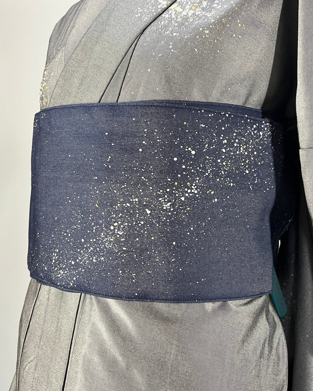 つくり帯 | 和の羽 | シルクデニム | 七彩染 | 児島帯 | 宇宙 | sora | 武田染工 | 武田和也