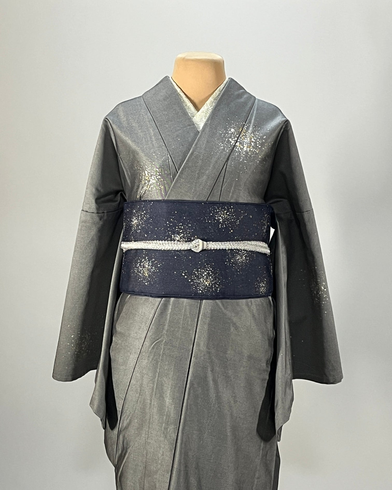 つくり帯【和の羽】～ 蒼『またたき』～ – 岡山の着物通販 児島帯