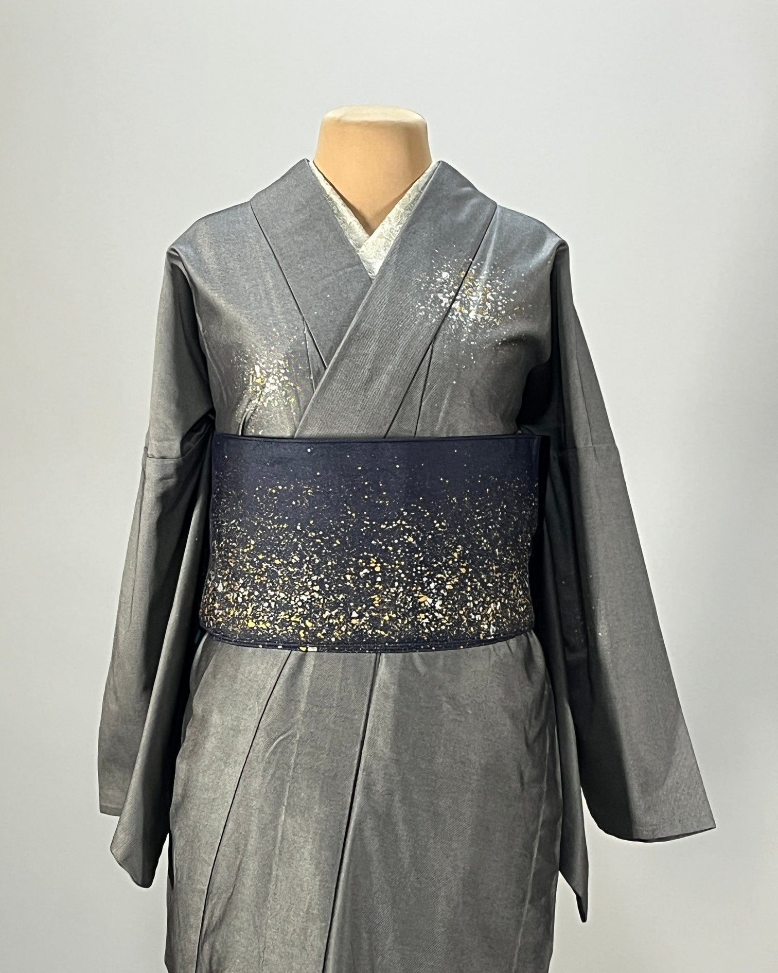 つくり帯【和の羽】～ 蒼『満天』～ – 岡山の着物通販 児島帯 kojimaobi