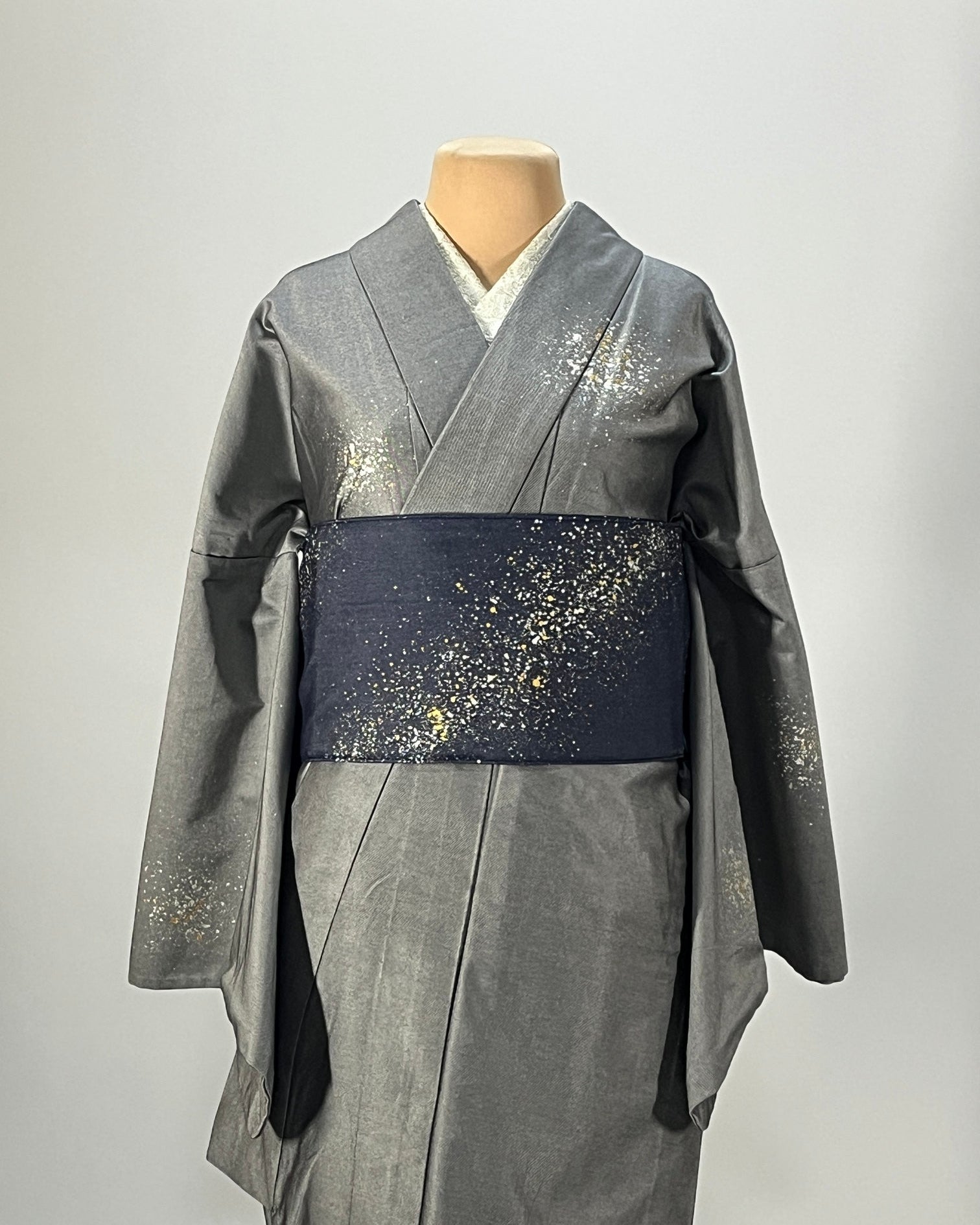 つくり帯【和の羽】～ 蒼『天の川』～ – 岡山の着物通販 児島帯 kojimaobi