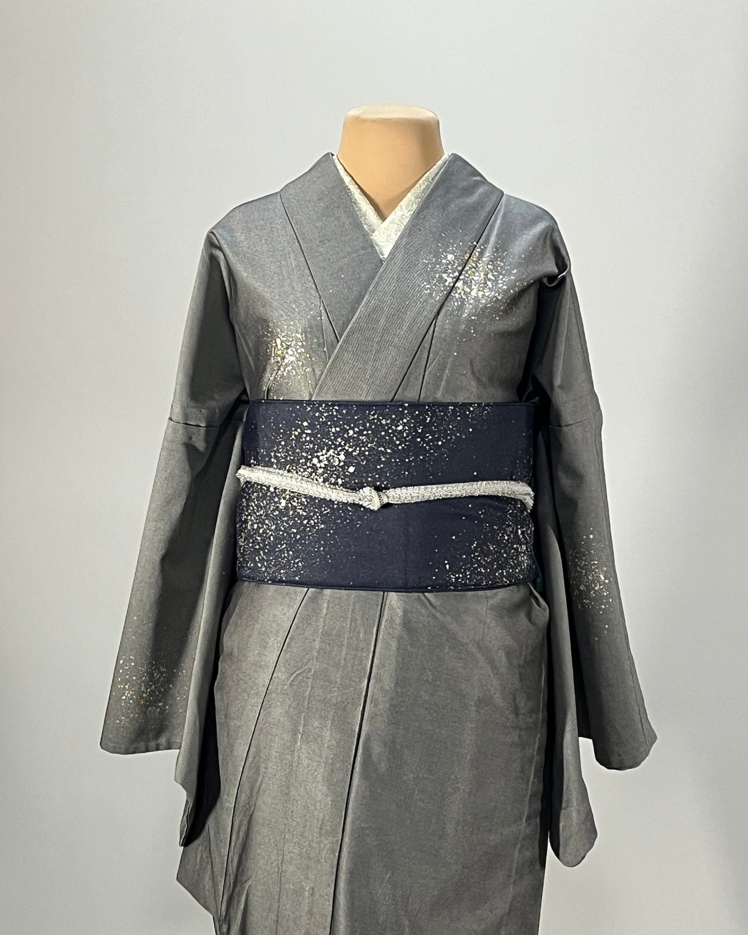 つくり帯【和の羽】～ 蒼『天の川』～ – 岡山の着物通販 児島帯 kojimaobi