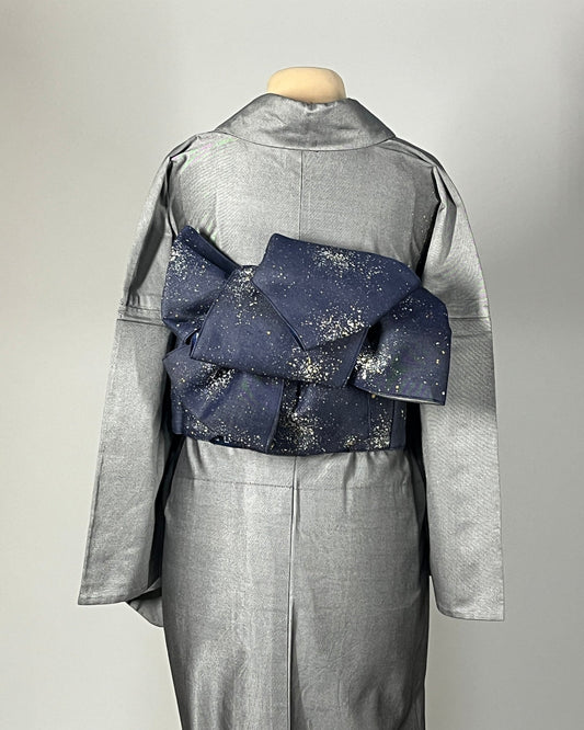つくり帯 | 和の羽 | シルクデニム | 七彩染 | 児島帯 | 宇宙 | sora | 武田染工 | 武田和也