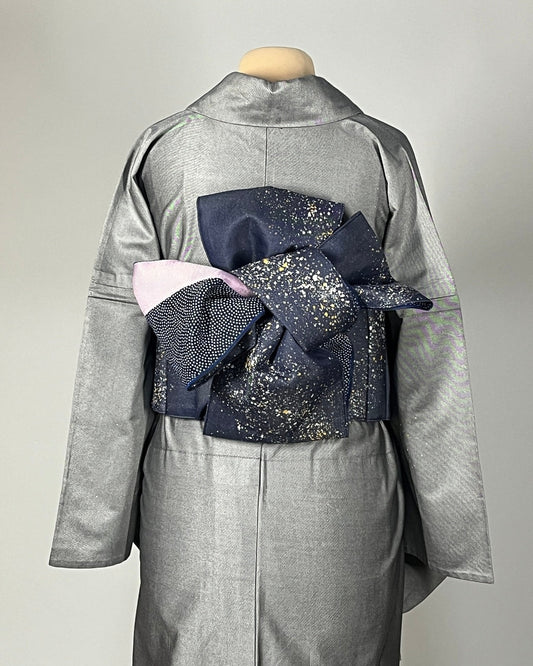 つくり帯 | 和の羽 | シルクデニム | 七彩染 | 児島帯 | 宇宙 | sora | 武田染工 | 武田和也