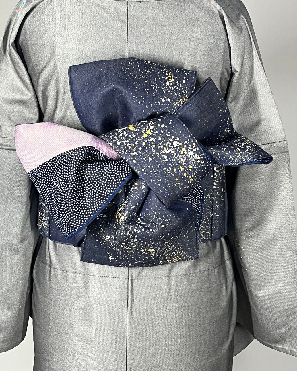 つくり帯 | 和の羽 | シルクデニム | 七彩染 | 児島帯 | 宇宙 | sora | 武田染工 | 武田和也
