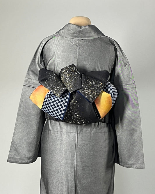 つくり帯 | 和の羽 | シルクデニム | 七彩染 | 児島帯 | 宇宙 | sora | 武田染工 | 武田和也