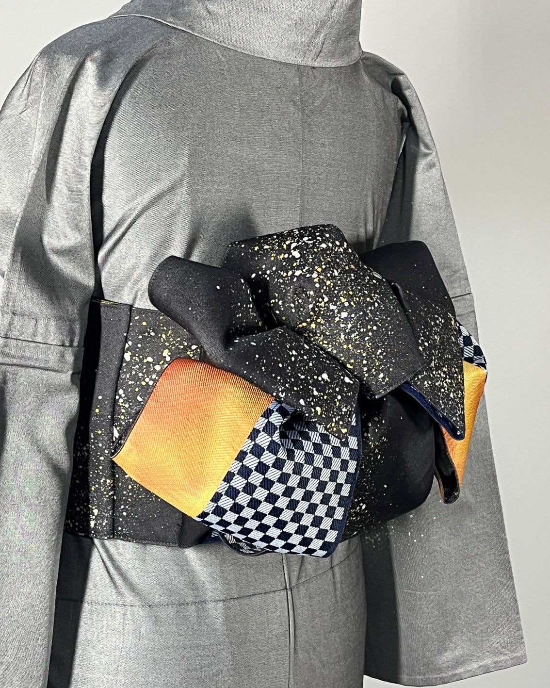つくり帯 | 和の羽 | シルクデニム | 七彩染 | 児島帯 | 宇宙 | sora | 武田染工 | 武田和也