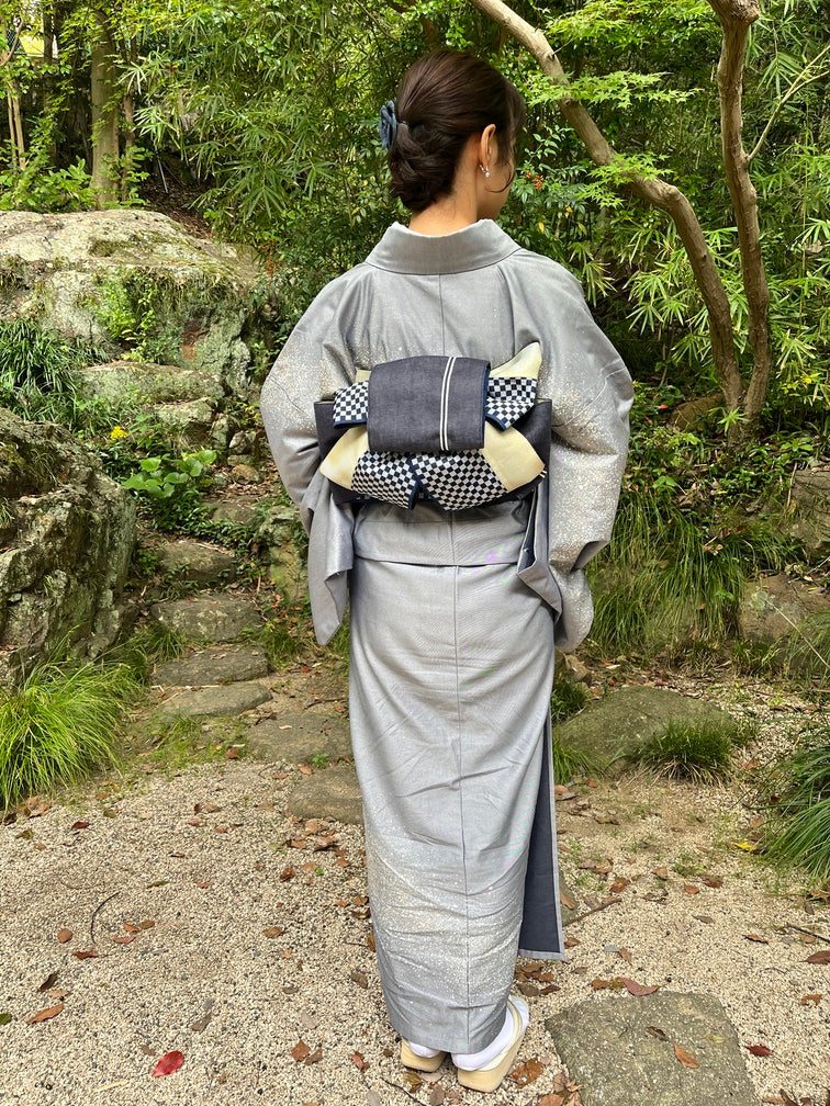 着物 | kimono | 帯 | obi | 児島帯 | kojimaobi | 岡山デニム | たたみべり | denim | デニム着物 | 倉敷デニム | 着物女子 |  七彩染 | 天の川