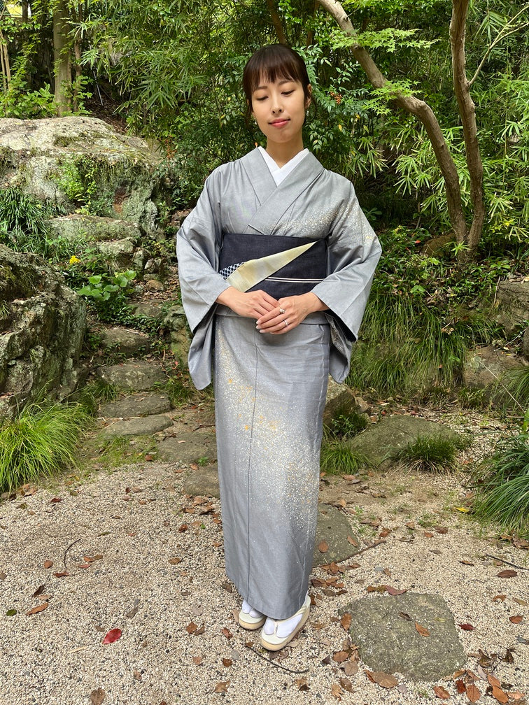 着物 | kimono | 帯 | obi | 児島帯 | kojimaobi | 岡山デニム | たたみべり | denim | デニム着物 | 倉敷デニム | 着物女子 |  七彩染 | 天の川