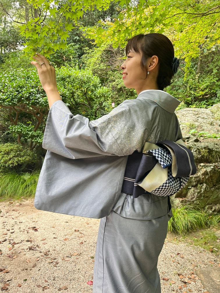 着物 | kimono | 帯 | obi | 児島帯 | kojimaobi | 岡山デニム | たたみべり | denim | デニム着物 | 倉敷デニム | 着物女子 |  七彩染 | 天の川