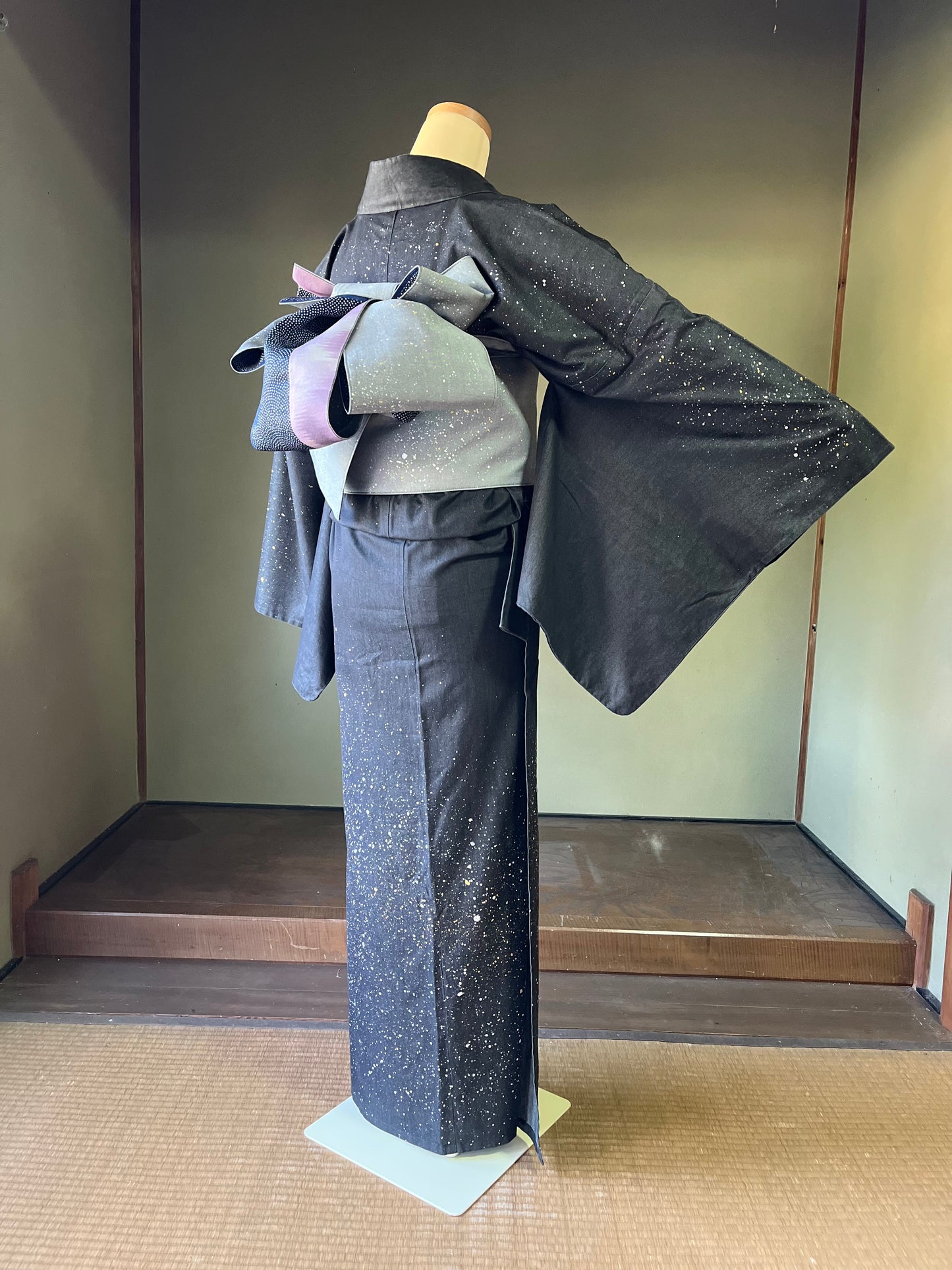 着物 | kimono | 帯 | obi | 児島帯 | kojimaobi | 岡山デニム | たたみべり | denim | シルクデニム | 大人のデニム | デニム着物 | カジュアル着物 | 着物女子